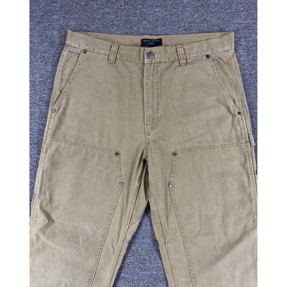 Banana‎ Republic Pants Mens 35x30 Beige Carpenter Straight Canvas Workwear
